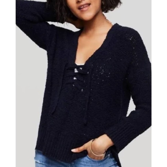 Lou and Grey Boxy Loose Weave Sweater - Picture 1 of 8